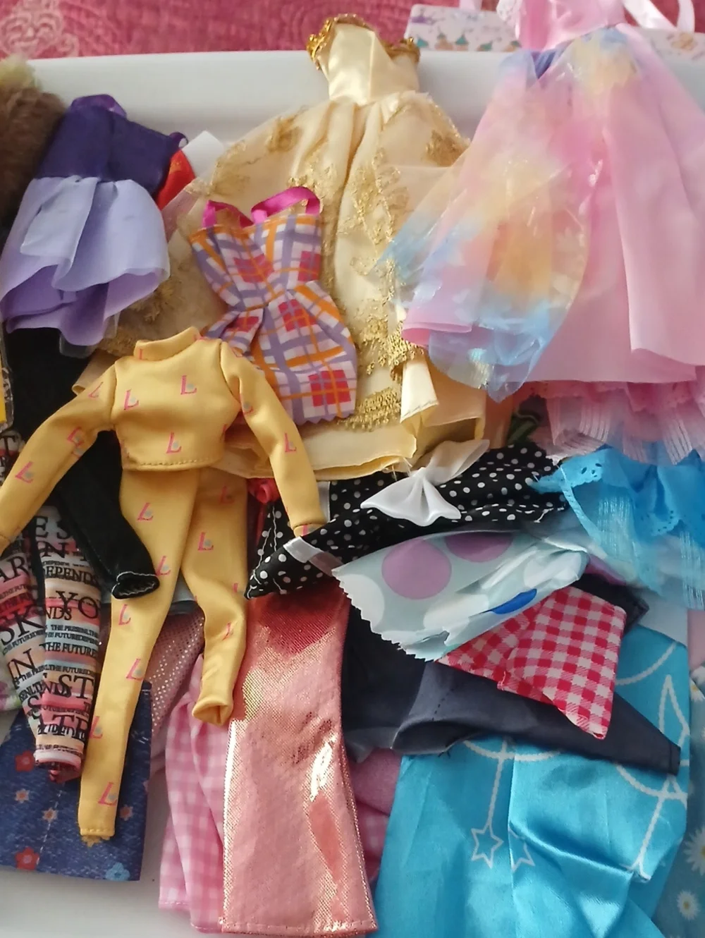 Kids Doll Accessory Set - Mixed Pink, White, Black, Teal Pieces
